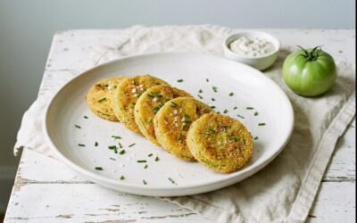 Beignets de tomates vertes sans gluten : croustillants et dorés