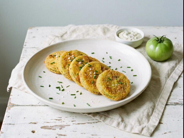 Recette de beignets de tomates vertes sans gluten et sans lactose