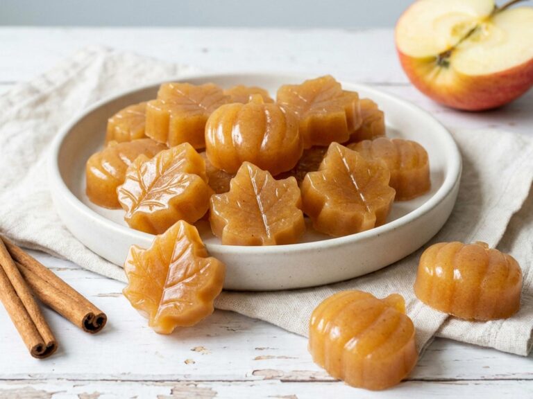 Recette de bonbons pomme cannelle à l'agar-agar sans gluten et sans lactose