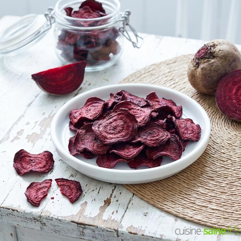Chips de betterave au déshydrateur, sans gluten