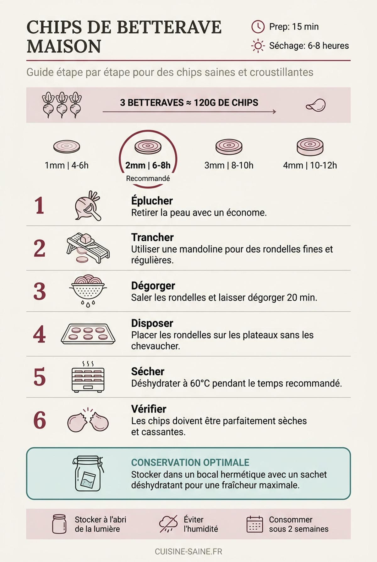 Chips de betterave maison
