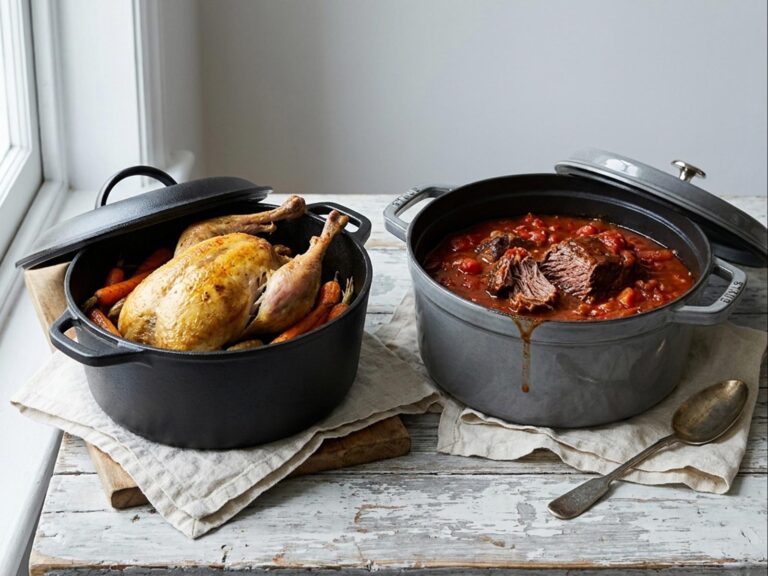 Cocotte en fonte brute ou émaillée : laquelle choisir pour mijoter ?