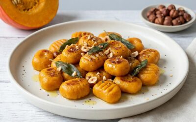 Gnocchis de potimarron sans gluten ni lactose, à la sauge