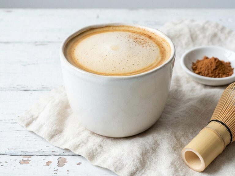 Recette de hojicha latte sans lactose à la boisson d'avoine