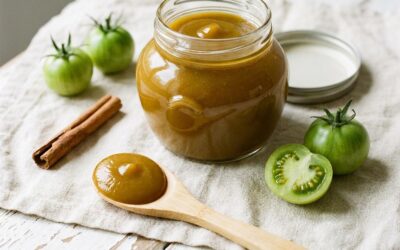 Ketchup de tomates vertes maison (conserve en bocaux)