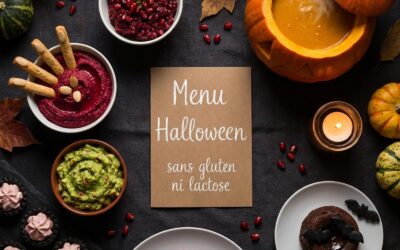 Menu Halloween sans gluten ni lactose : 2 menus de l’apéro au dessert