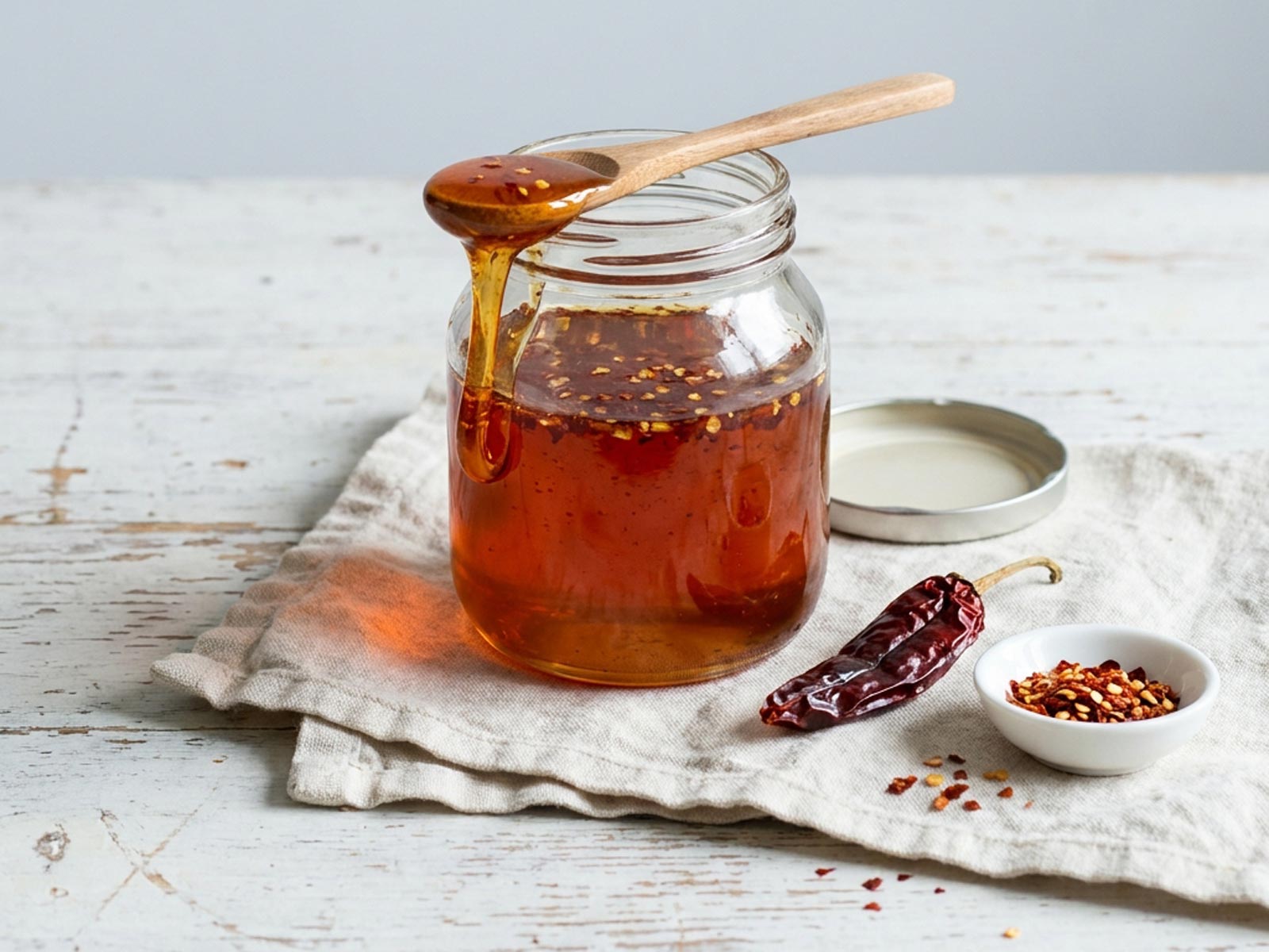Recette de miel pimenté maison sans gluten et sans lactose
