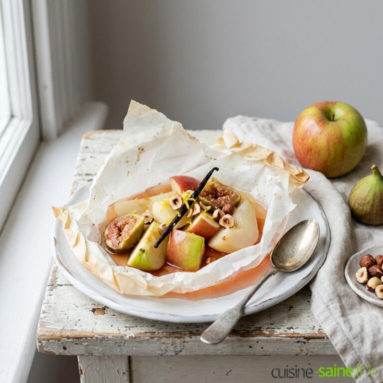 Recette de papillote de fruits d'automne sans gluten