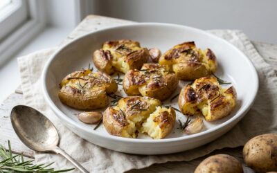 Pommes de terre écrasées croustillantes