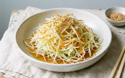 Salade de chou blanc japonaise comme au restaurant (sans gluten)