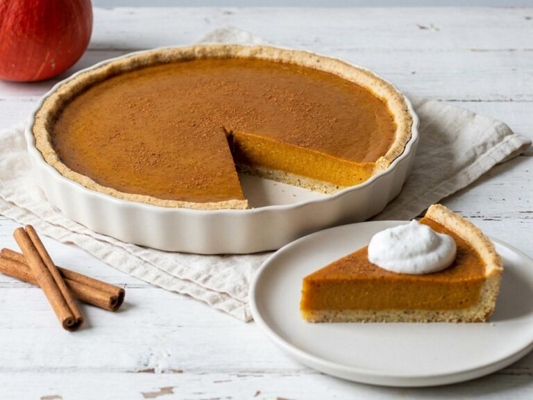 Tarte à la citrouille sans gluten ni lactose (pumpkin pie)