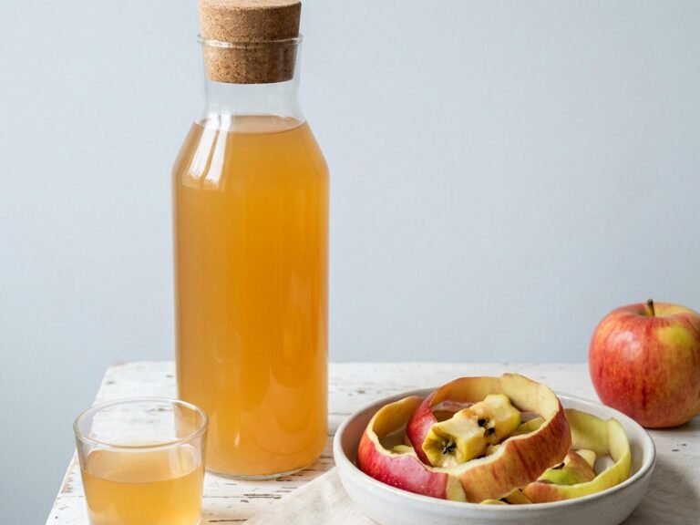 Vinaigre de pomme maison avec les épluchures (zéro déchet)